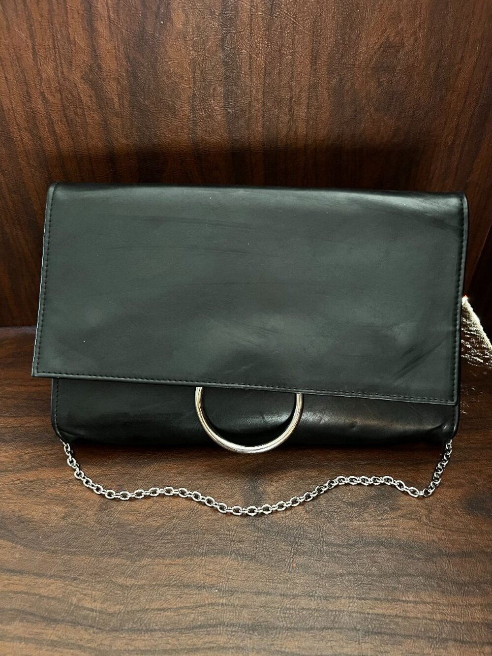 Jessica McClintock Black Clutch/Shoulder Bag